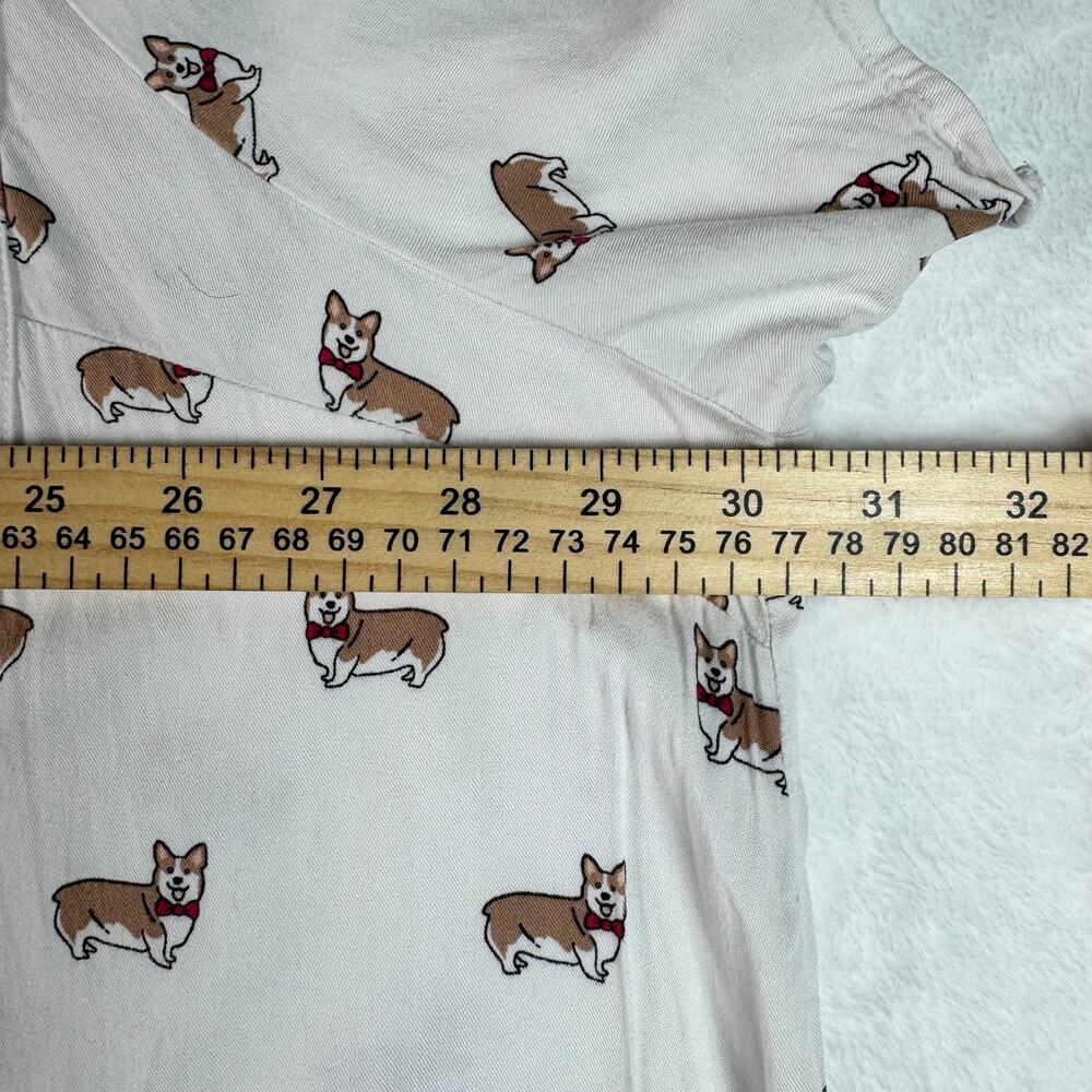 Torrid Corgi Dog Print Button Front Blouse Womens Size 5 Plus Size Dog MomTop - Picture 6 of 11